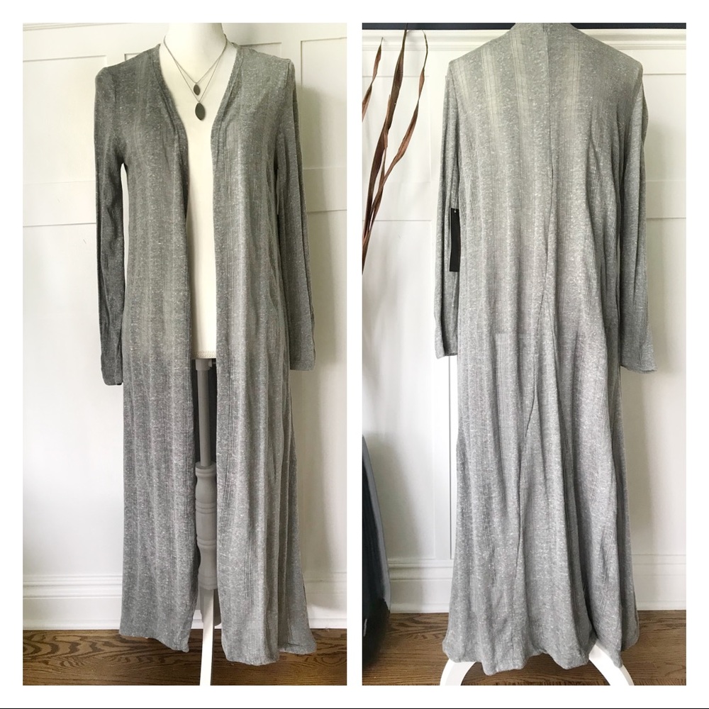 Gray Lightweight Duster